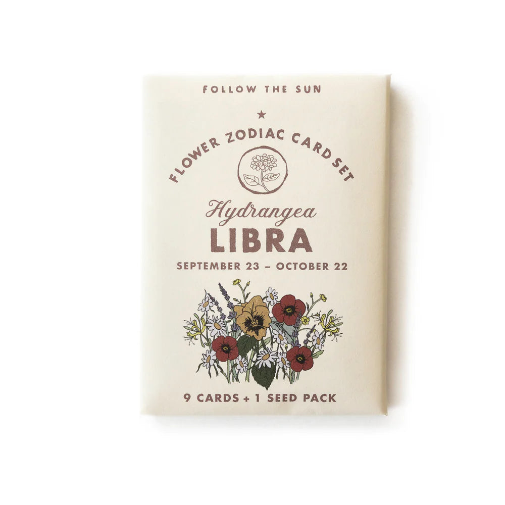 Flower Zodiac Sticker Card Set