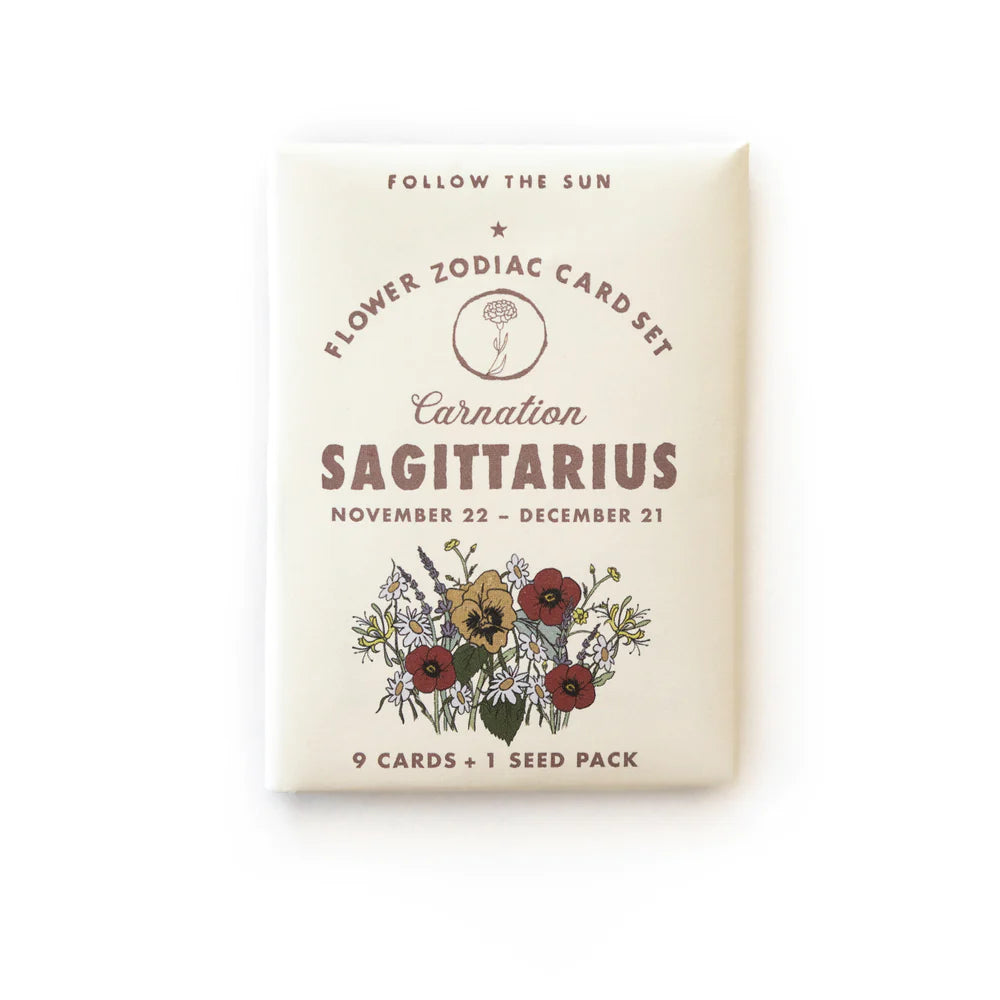 Flower Zodiac Sticker Card Set