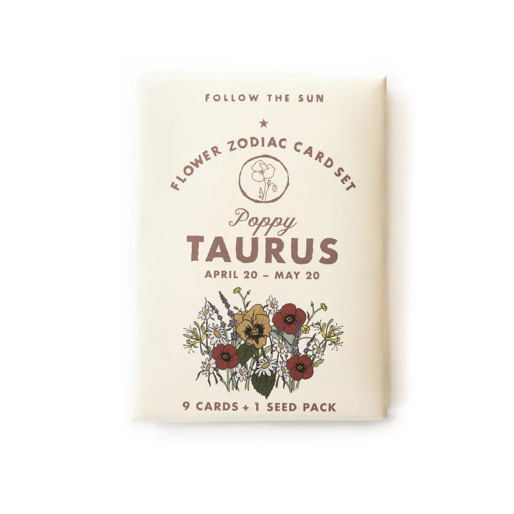 Flower Zodiac Sticker Card Set
