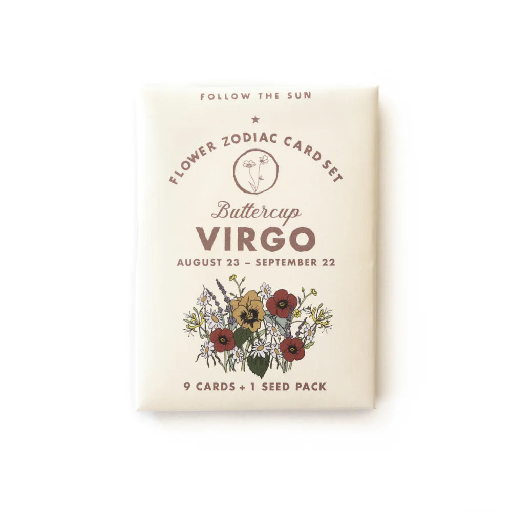 Flower Zodiac Sticker Card Set