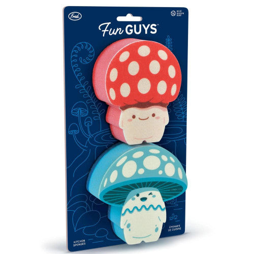 Fun Guys Mushroom-Shaped Sponges (Set of 2)