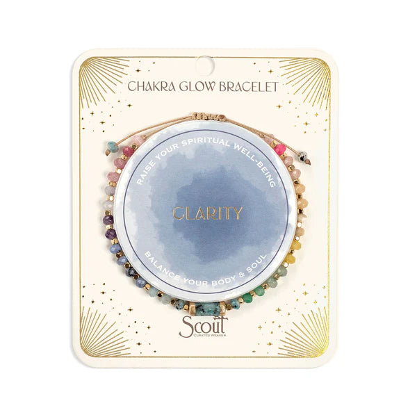 Chakra Glow Bracelet Clarity/Third Eye/Gold