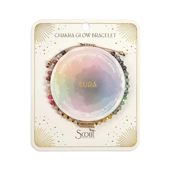 Chakra Glow Bracelet Aura/Well-Being/Gold