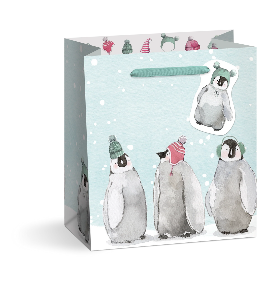 Cozy Penguins Xmas Gift Bag