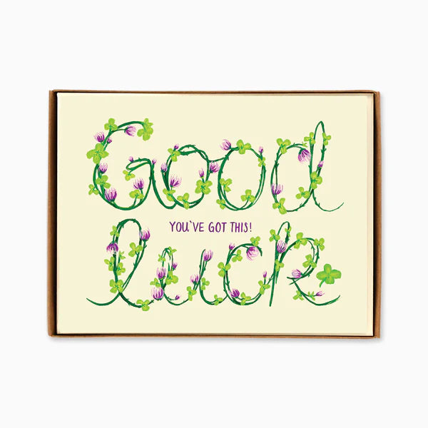 Floral Good Luck Cards