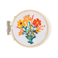 Load image into Gallery viewer, Mini Cross Stitch Embroidery-Flowers
