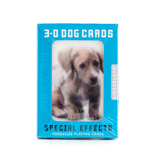 Dog 3D Playing Cards - Front & Company: Gift Store