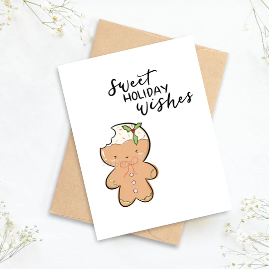 Sweet Holiday Wishes Greeting Card