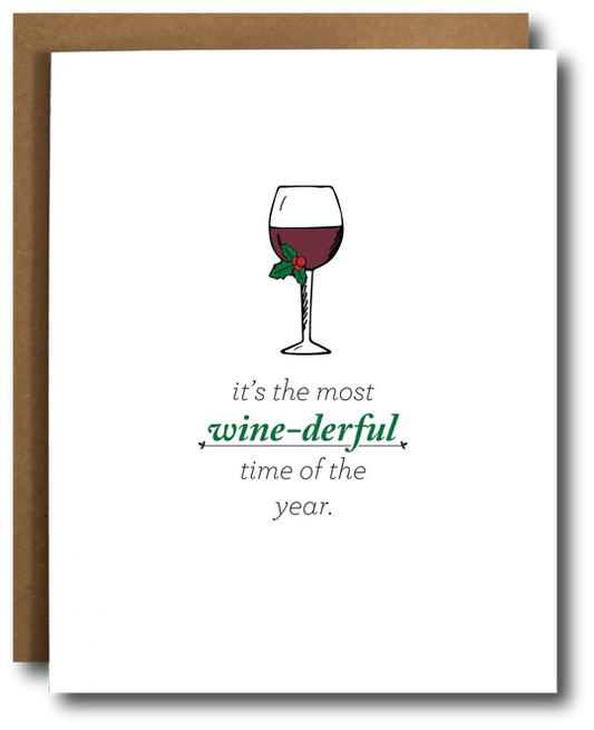 Wine-derful Time of Year Christmas Card