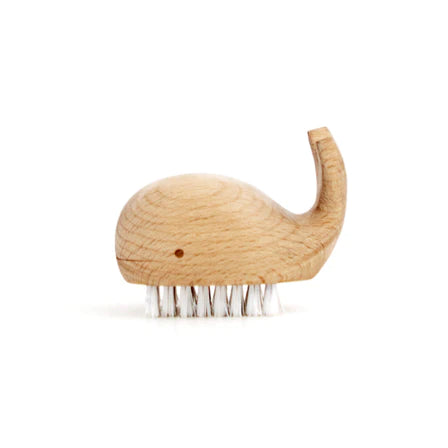 Wooden Whale Nail Brush - Front & Company: Gift Store