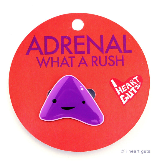 Adrenal Gland Lapel Pin - What a Rush!