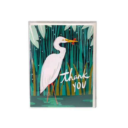 Egret Thank You Card - Front & Company: Gift Store