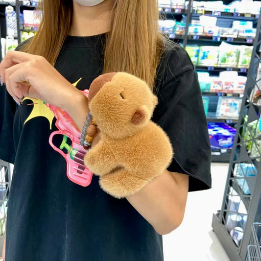 Cabybara Plush hugging Wrist