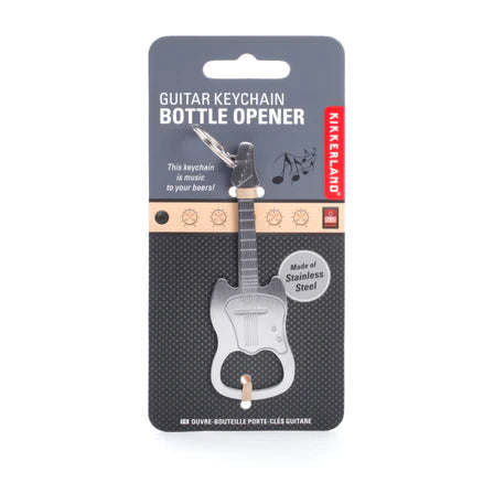 Guitar Keychain Bottle Opener - Front & Company: Gift Store