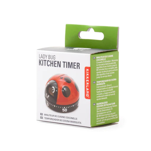 Kitchen Timer Ladybugs Red