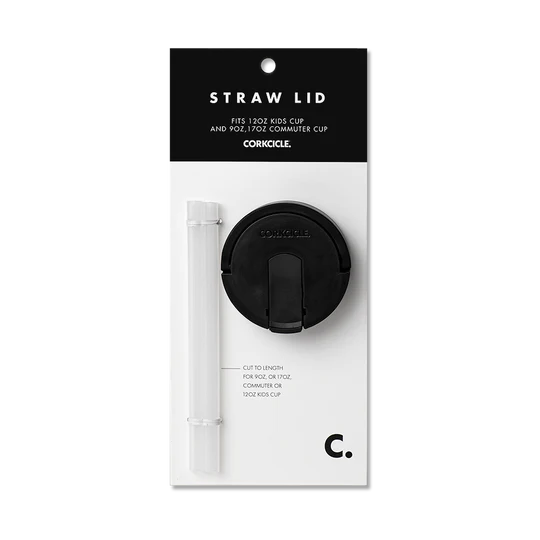 Corkcicle Cup Straw Lid - Black