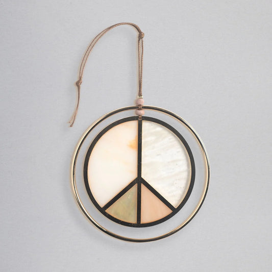 Stained Glass Light Catcher - Peace Sign