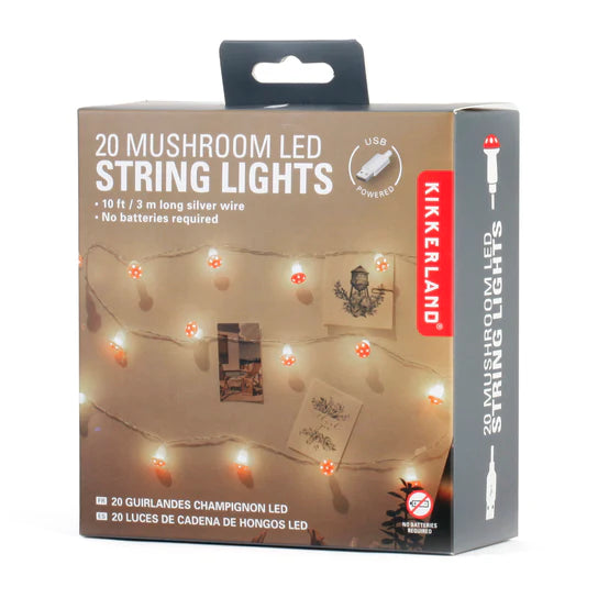 10 Ft Mushroom LED USB String Lights