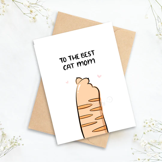 To The Best Cat Mom Greeting Card