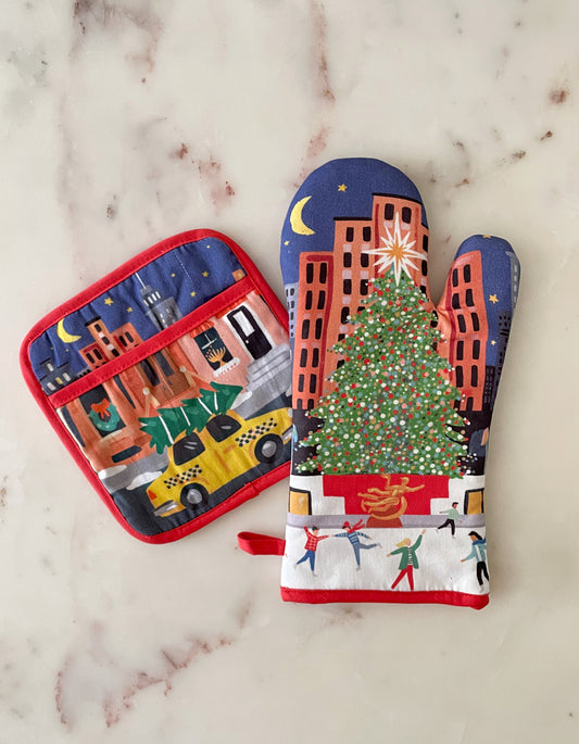 Rockefeller Oven Mitt + Pot Holder Set | default