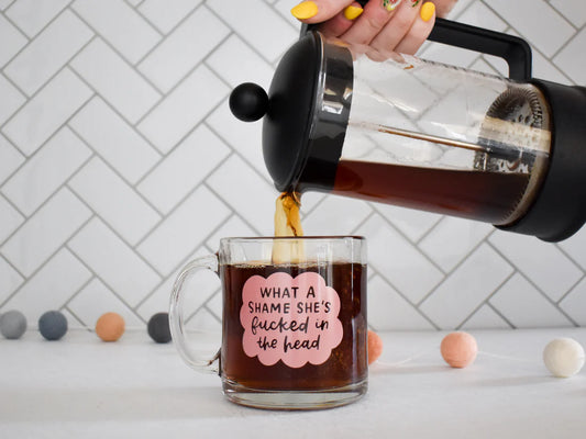 Fucked In The Head Glass Mug | Taylor Swift Mug