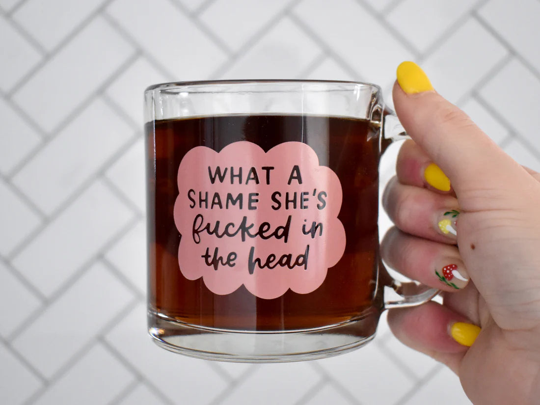 Fucked In The Head Glass Mug | Taylor Swift Mug