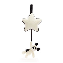 Load image into Gallery viewer, Jellycat Bashful Black &amp; Cream Puppy Musical Pull (Recycled Fibers)
