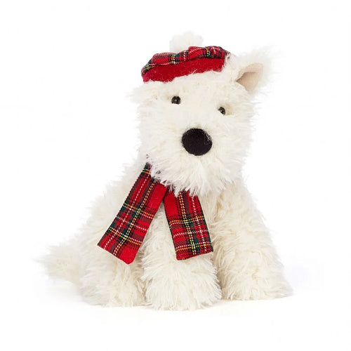 Jellycat Winter Warmer Munro Scottie Dog - Front & Company: Gift Store