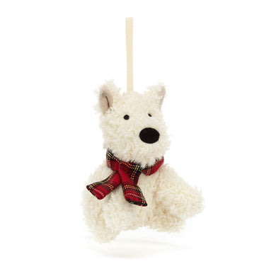 Jellycat Munro Scottie Dog Ornament - Front & Company: Gift Store