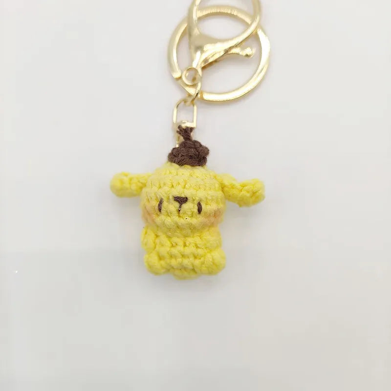Pompompurin Crochet Keychain