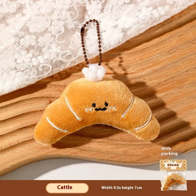 Croissant Plush Key Charm