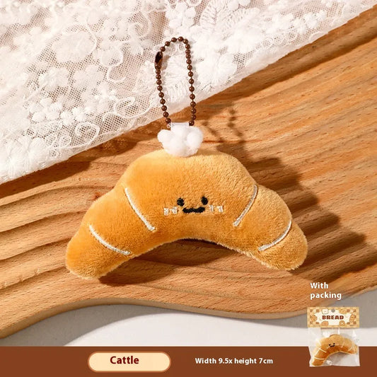 Croissant Plush Key Charm
