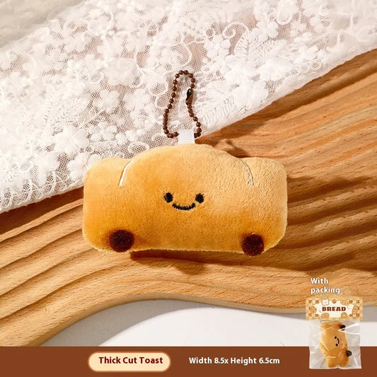 Bread Loaf Plush Key Charm