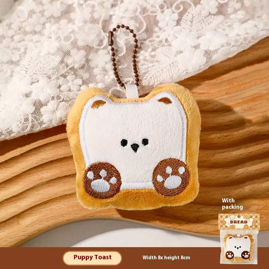Cat Bread Plush Key Charm