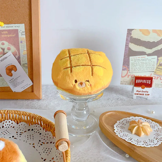 Pineapple Bun Bear Plush Key Charm