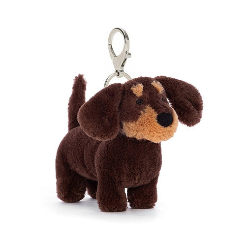Jellycat Otto Sausage Dog Bag Charm - Front & Company: Gift Store