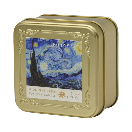 Impressionist 3.5oz Gold Tin - Van Gogh, "The Starry Night"