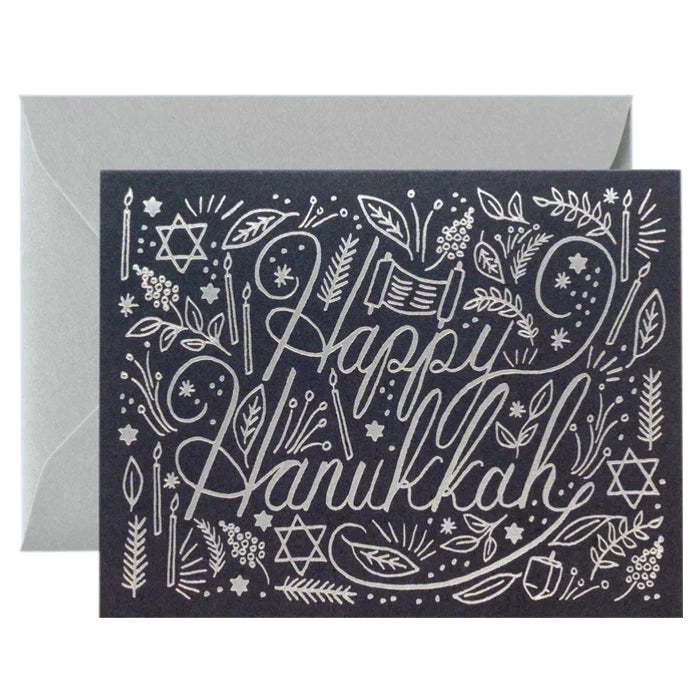 RIFLE PAPER CO. SILVER HANUKKAH CARD