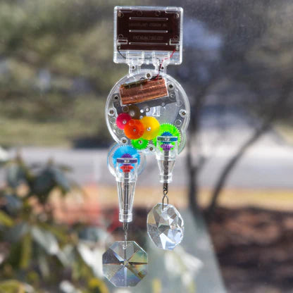 Solar Powered RainbowMaker - Double Crystals - Front & Company: Gift Store