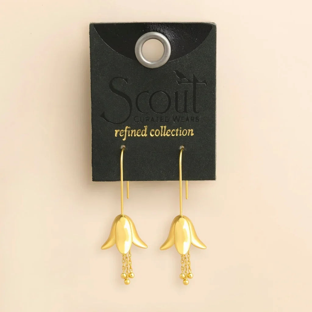 Refined Icon Lily Drop Earring Silver
