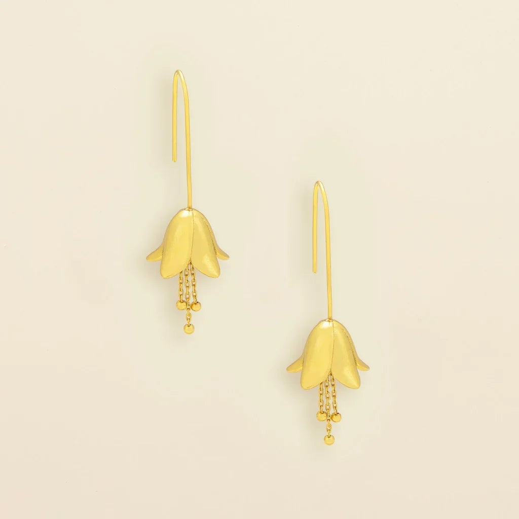 Refined Icon Lily Drop Earring Silver