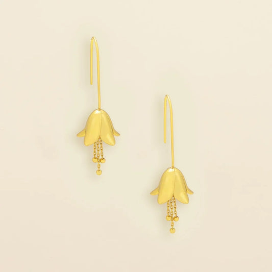 Refined Icon Lily Drop Earring Silver