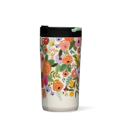 Corkcicle Kids Cup - 12oz Rifle Paper - Garden Party Cream - Front & Company: Gift Store