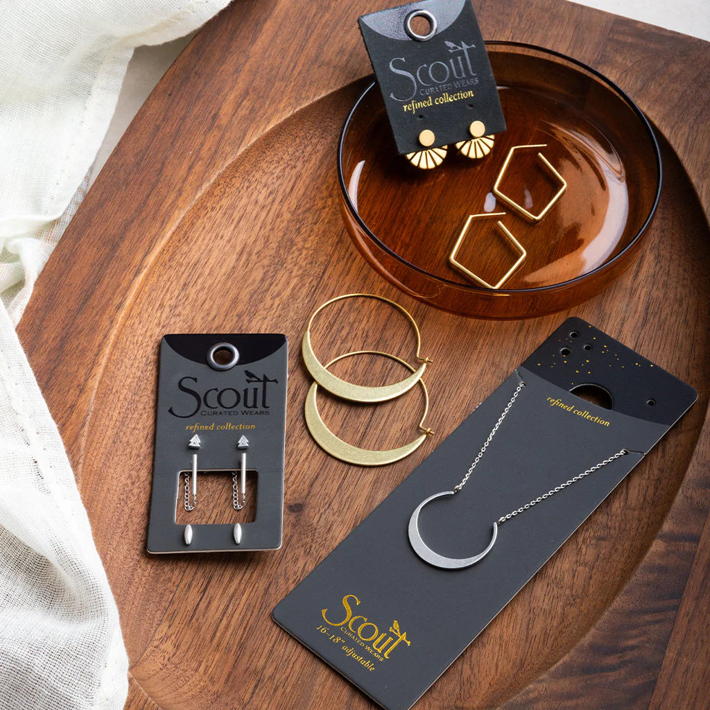 Refined Earring Collection - Sunburst Ear Jacket/Gold Vermeil