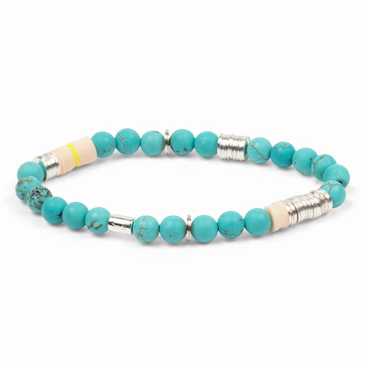 Stacking Stone Bracelet Turquoise Sky