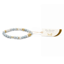 Load image into Gallery viewer, Intermix Stone Stack Bracelet Blu Howlite
