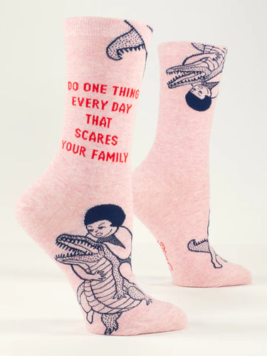 Scares Your Family Crew Socks - Front & Company: Gift Store