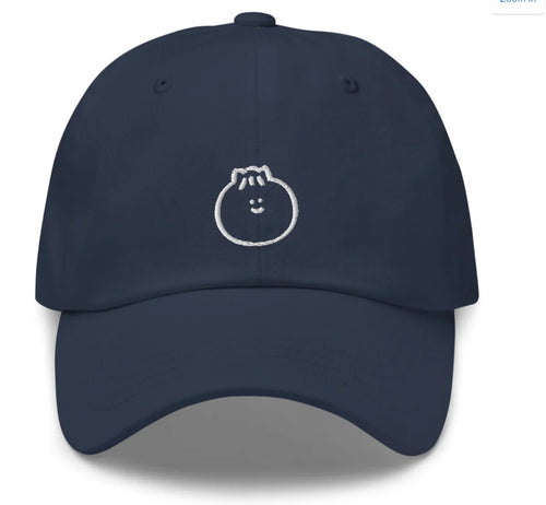 Bao Dumpling Embroidered Baseball Cap | Dark Grey - Front & Company: Gift Store