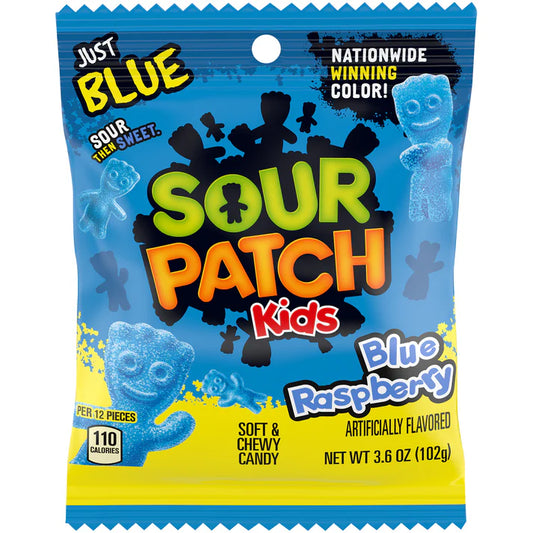 Sour Patch Kids Blue Raspberry Peg Bag 3.6oz