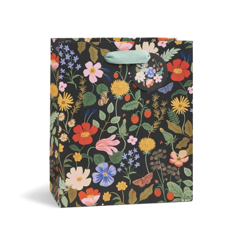 Rifle Paper Co. Strawberry Fields Medium Gift Bag - Front & Company: Gift Store
